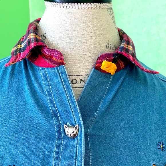 Women’s long sleeve cat lovers shirt. 100% cotton - Picture 4 of 4